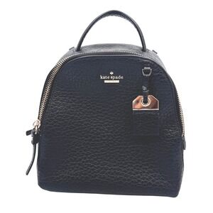 Kate Spade New York Mini Caden Leather Backpack Black‎ Satchel Purse Adjustable